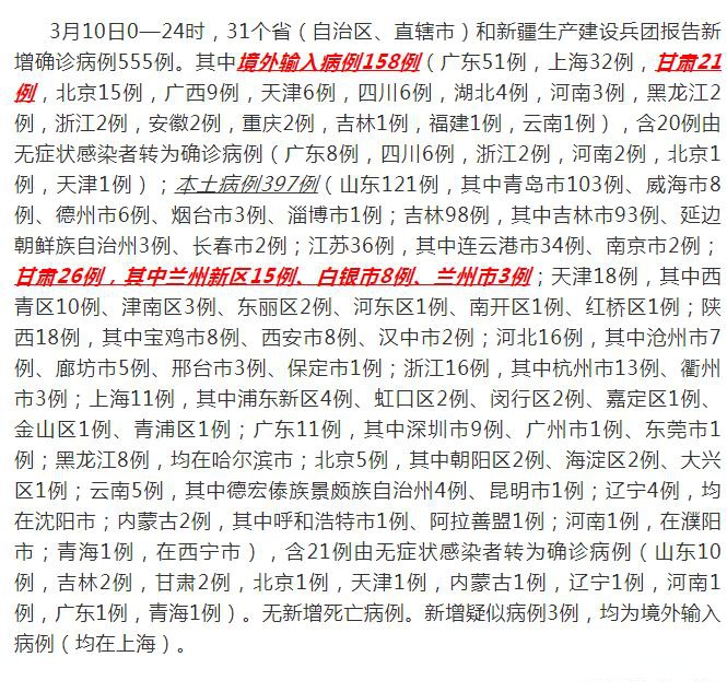 31省份新增21例境外输入确诊〃31省份新增33例境外输入-第1张图片